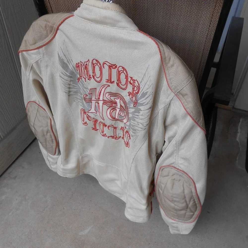 Harley-Davidson Cream and Tan Riding Jacket - Picture 10 of 16